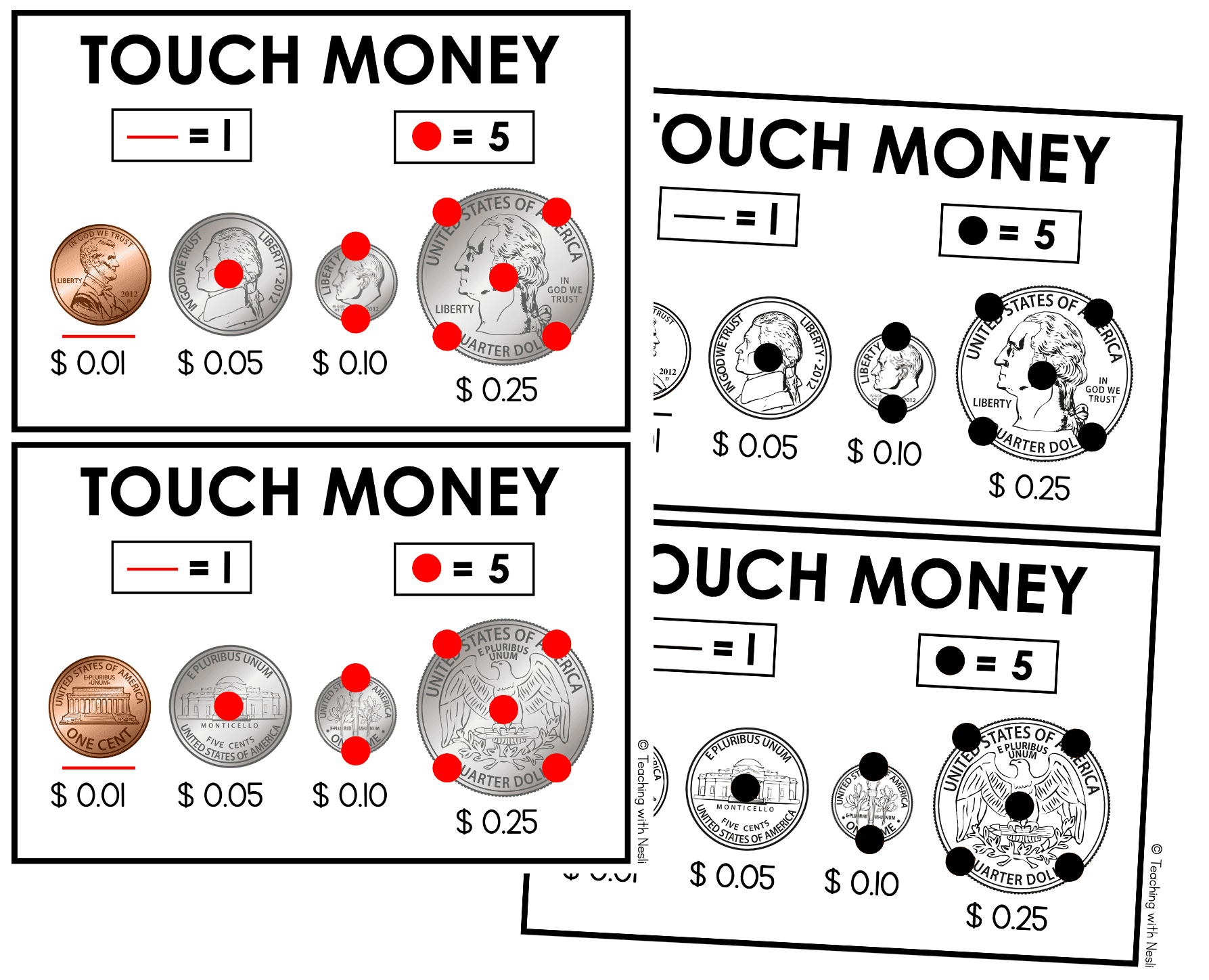 FREE Touch Money Chart You Can Use With Your Students Today