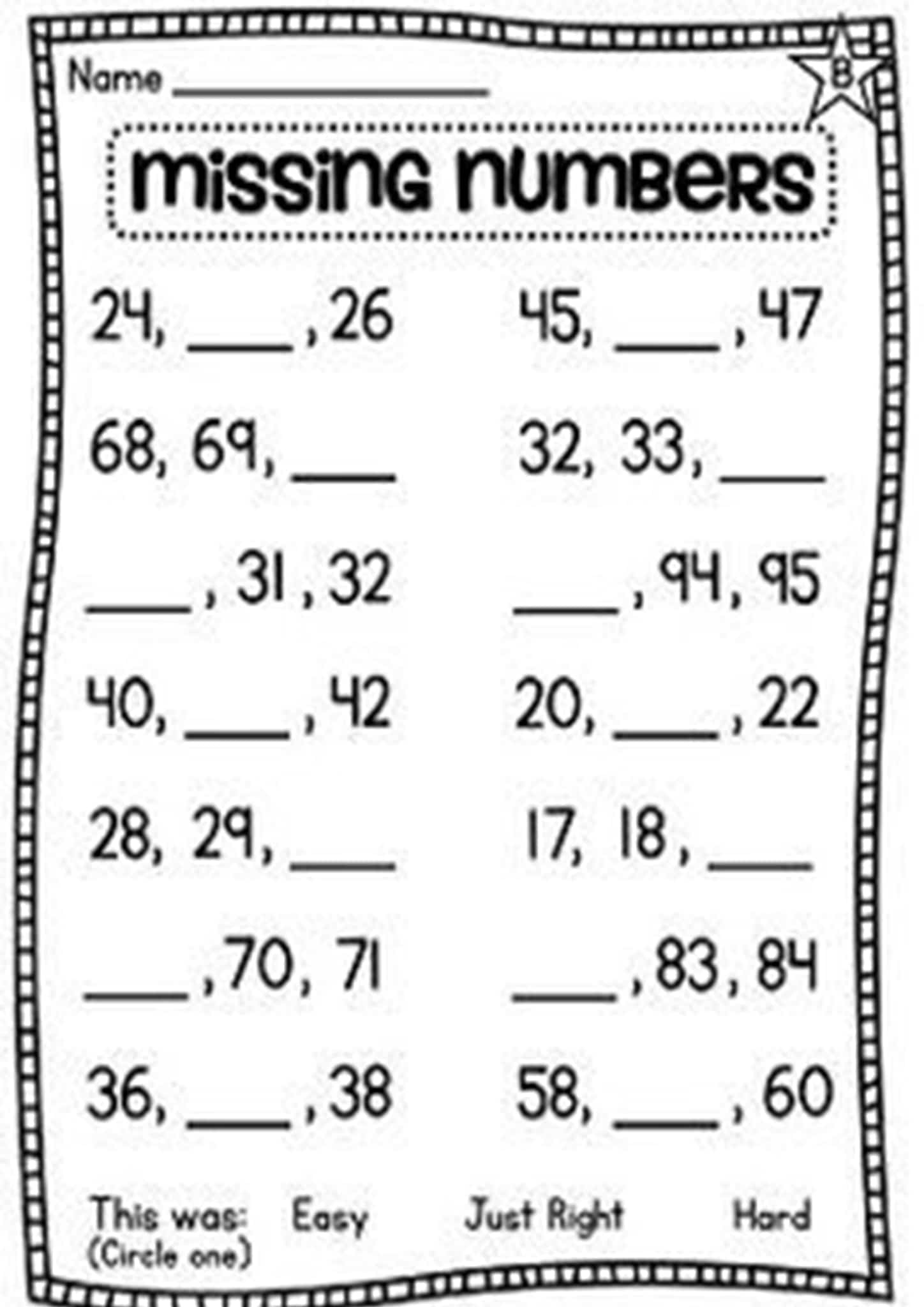 Free U0026 Fun Missing Number Worksheets Tulamama Worksheets Library