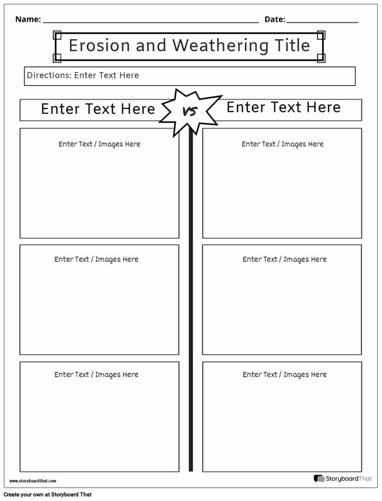 Free Weathering Erosion And Deposition Worksheets