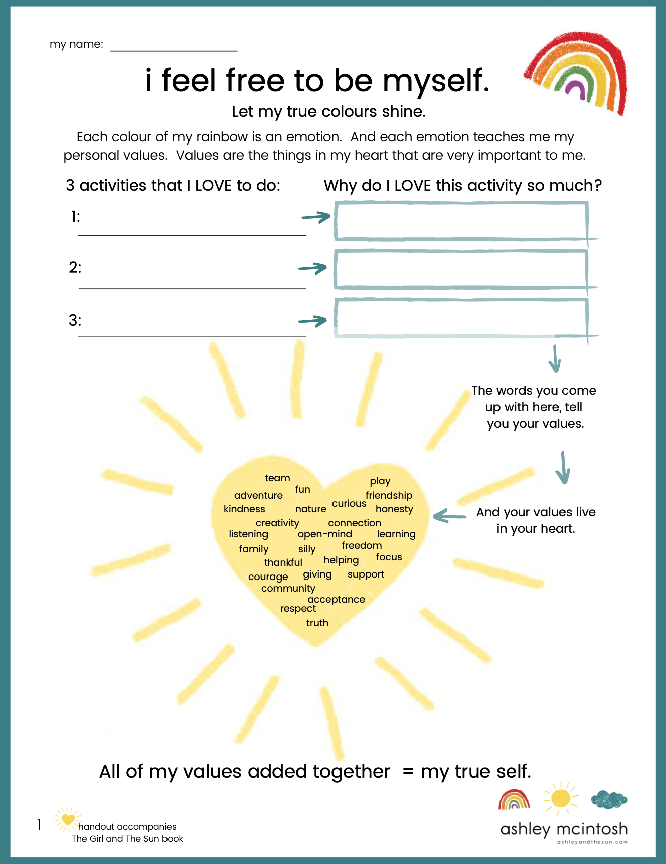 Free Worksheets On Kindness U0026 Self Regulation For Parents  Free Worksheets On Kindness U0026 Self Regulation For Parents