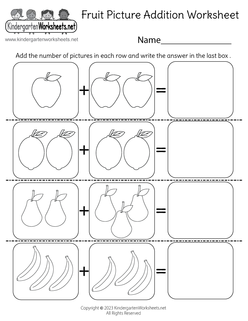 Free Printable Math Worksheets Simple Addition