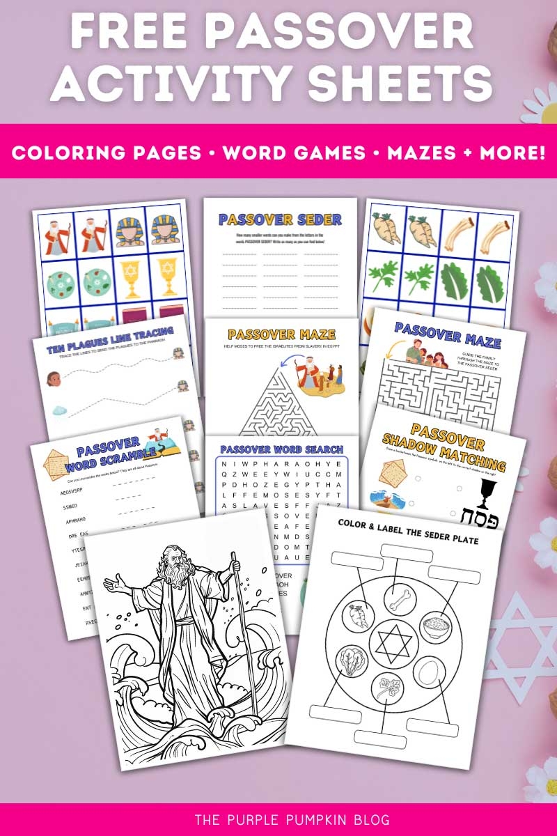 Fun Free Printable Passover Activity Sheets For Kids