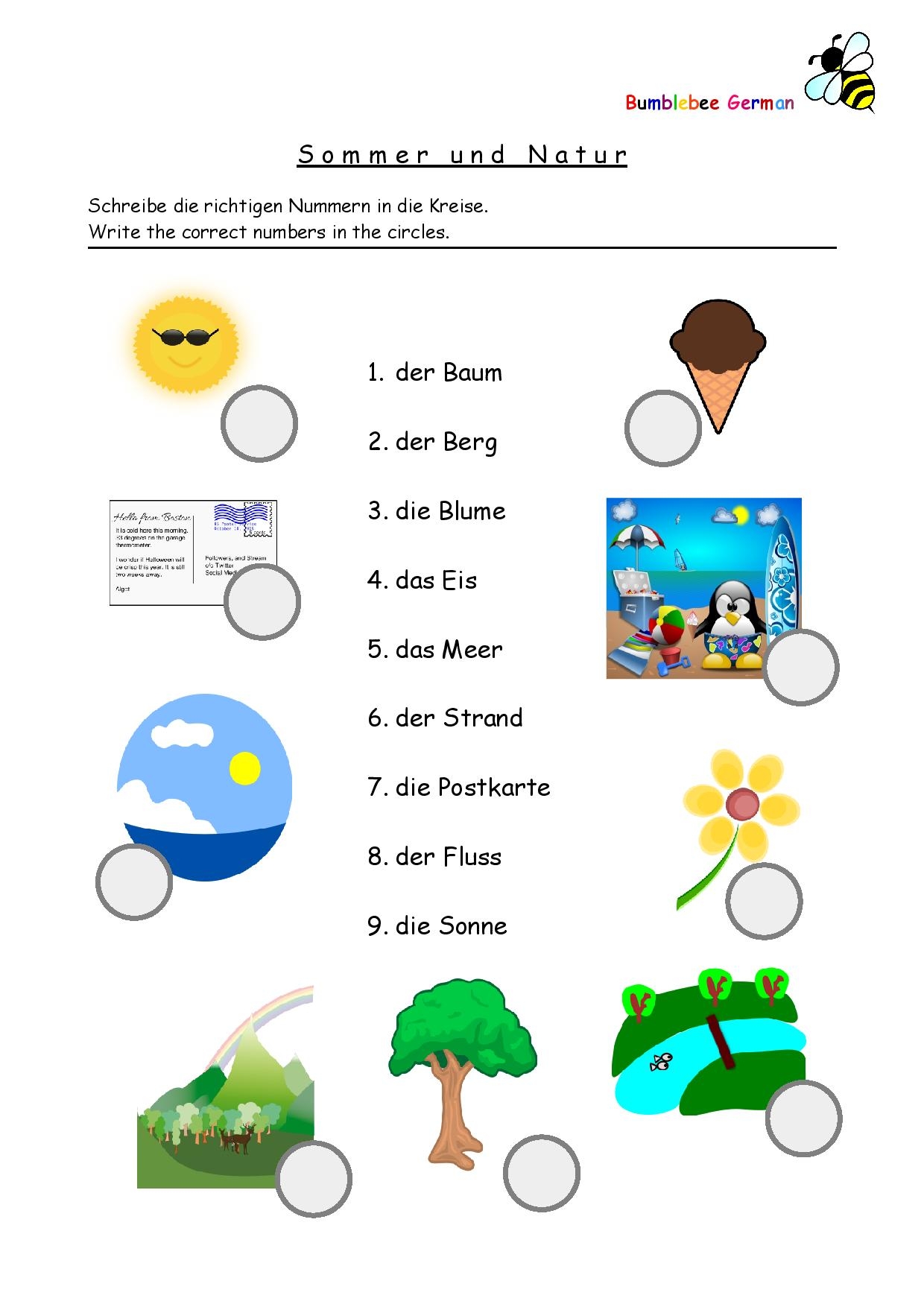 Free Printable German Worksheets For Kids Free Printable German Worksheets For Kids