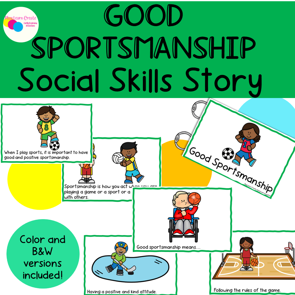 Good Sportsmanship Social Skills Story Teamwork Visuals Made By Teachers
