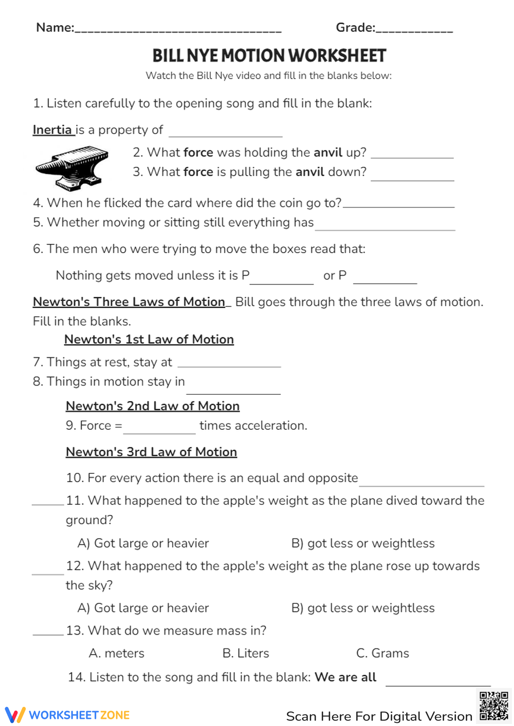 Grade 7 7th Grade Science Worksheets 2025 Grade 7 7th Grade Science Worksheets 2025