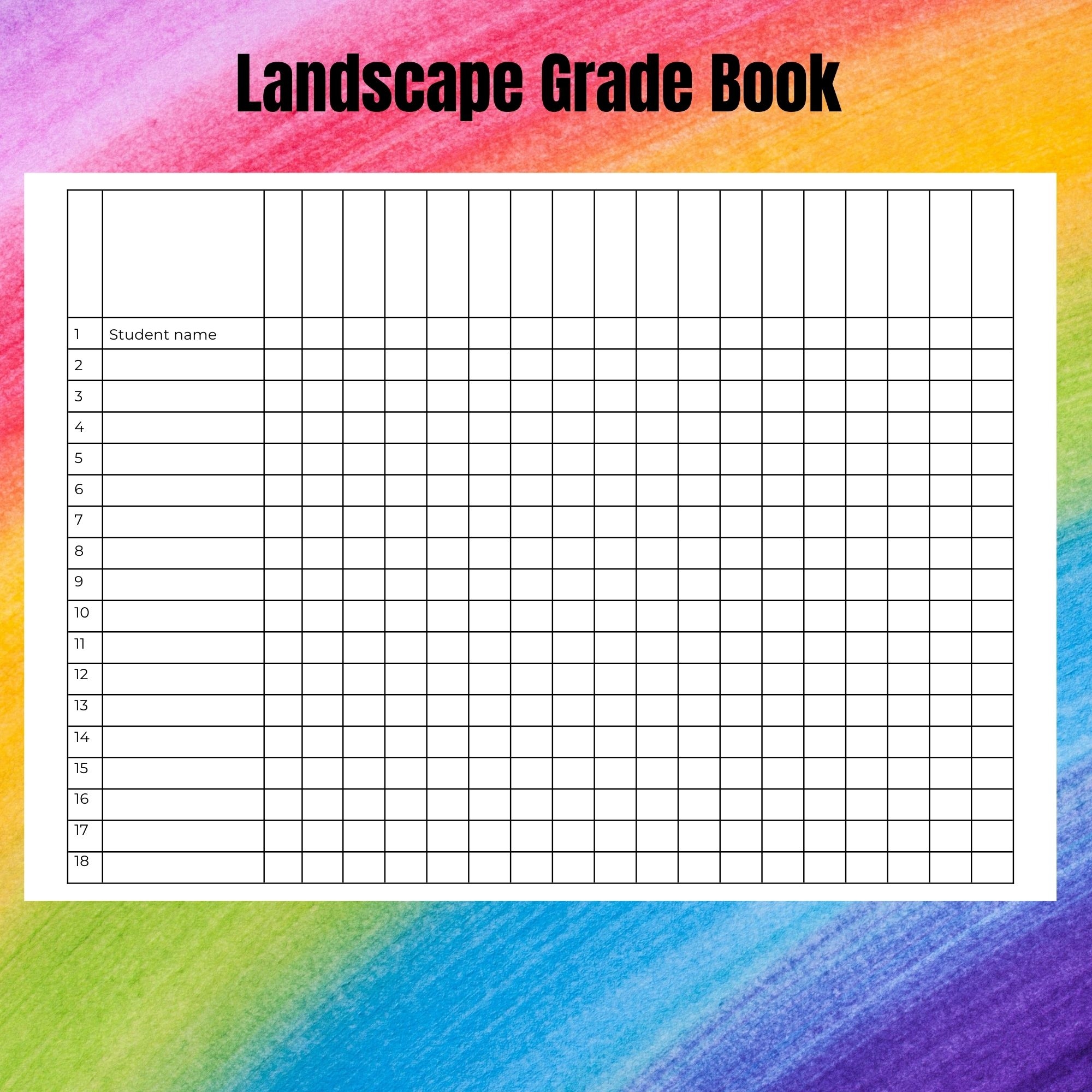 Grade Book Templates Grade Book Templates