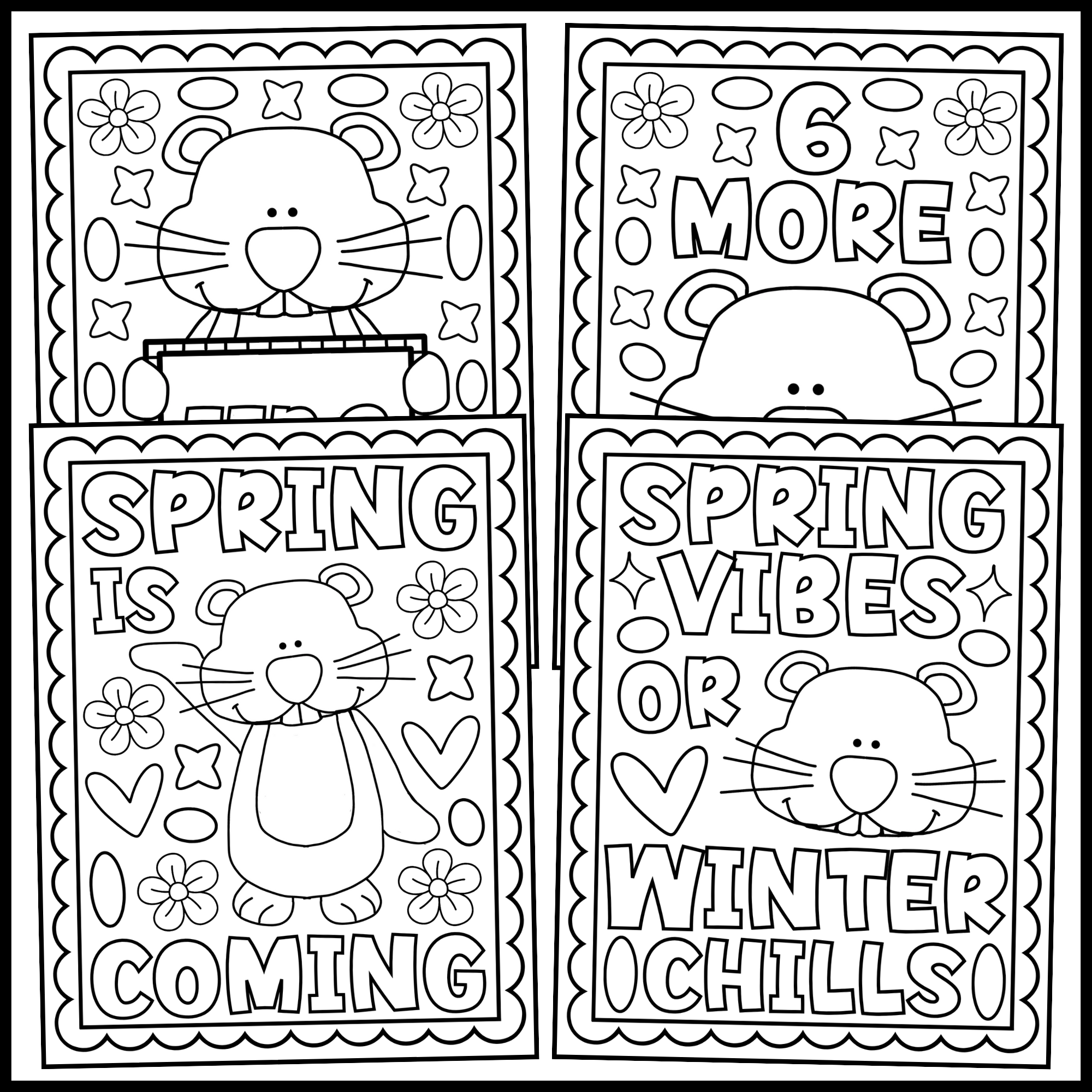 Groundhog Day Coloring Pages Groundhog Day Coloring Sheets 