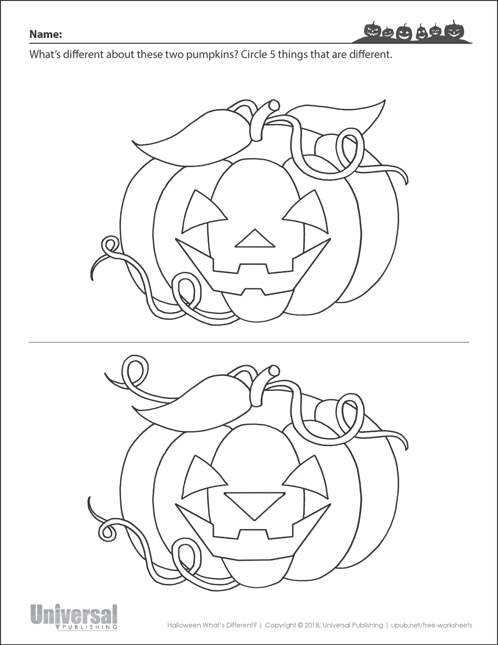 Halloween Activities Free Printables Universal Publishing Worksheets Library