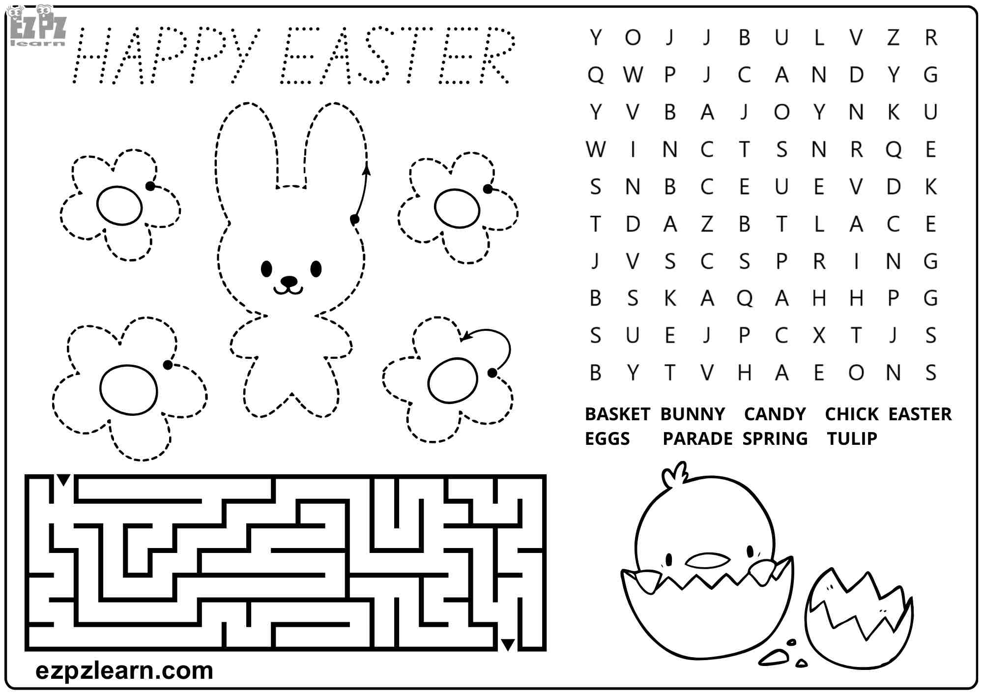 Free Printable Easter Worksheets Pdf Free Printable Easter Worksheets Pdf
