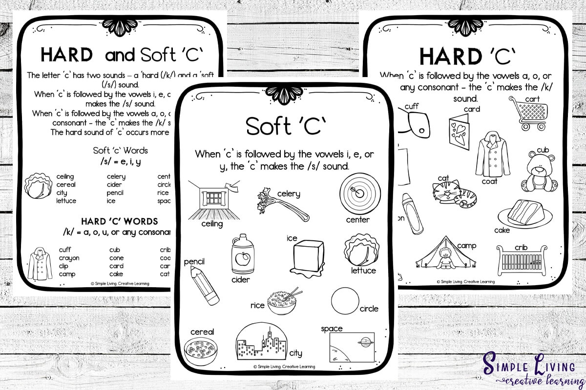 Hard C And Soft C Worksheets Simple Living Creative Learning