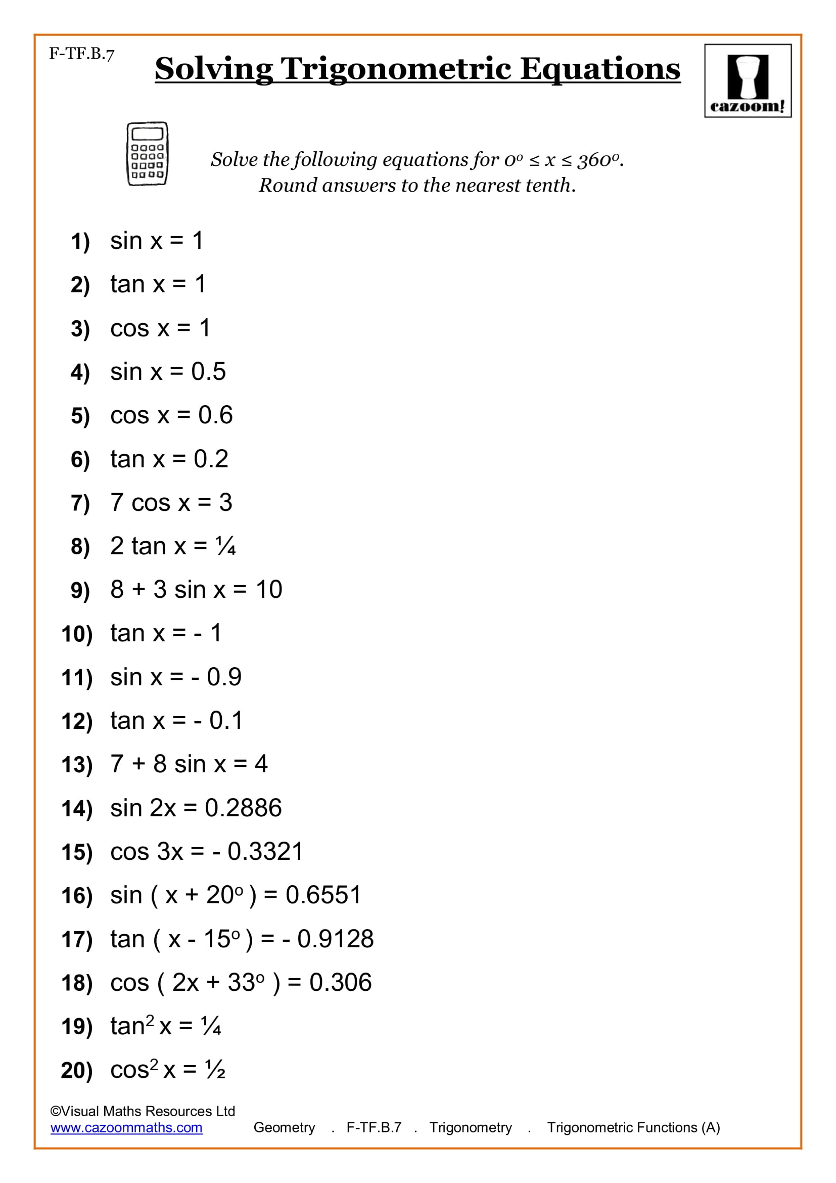 High School Math Worksheets Math Worksheets PDF High School Math Worksheets Math Worksheets PDF