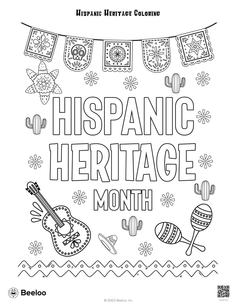 Hispanic Heritage Month Free Printable Worksheets