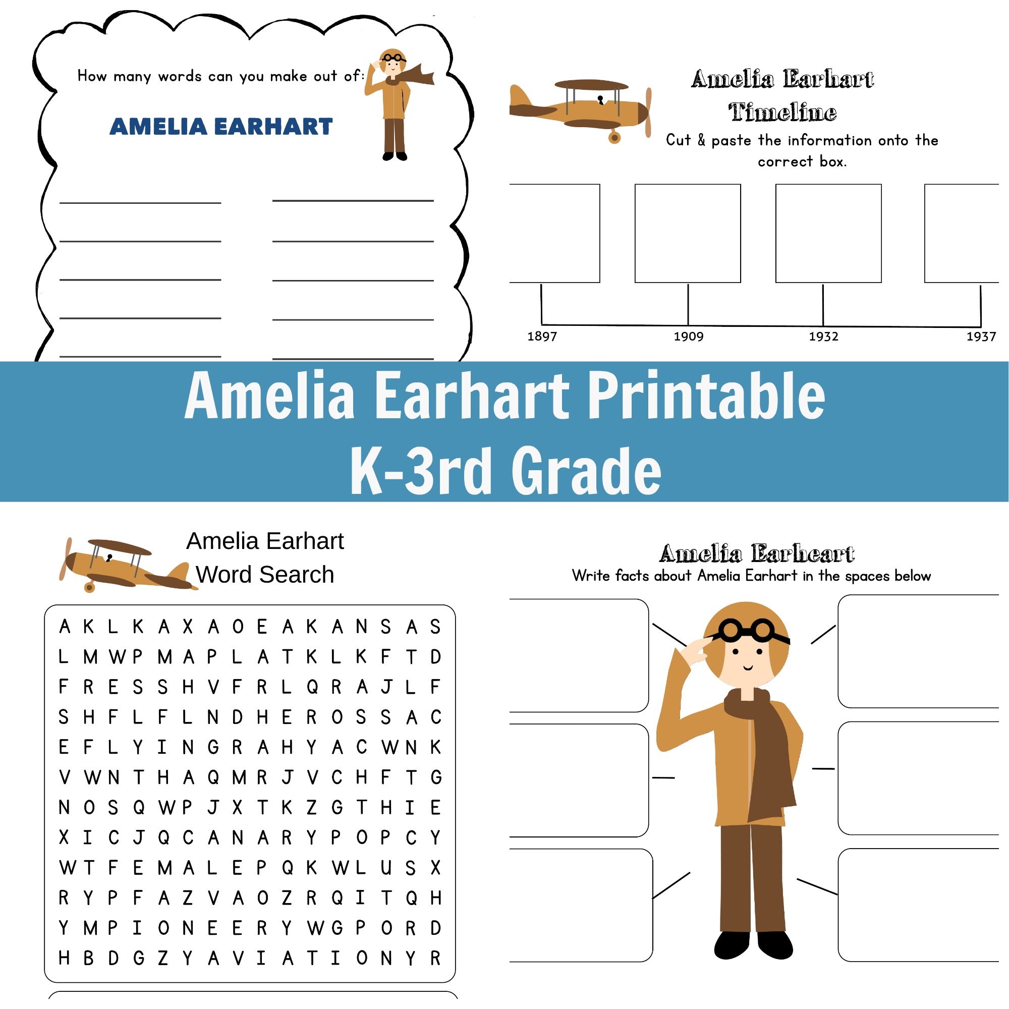 I Am Amelia Earhart Unit Study I Am Amelia Earhart Unit Study