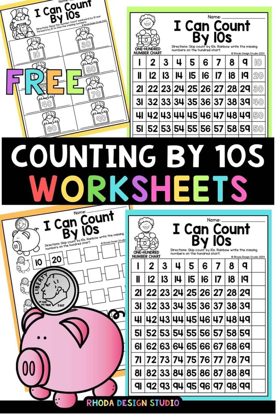 Free Printable Counting By 10s Worksheets