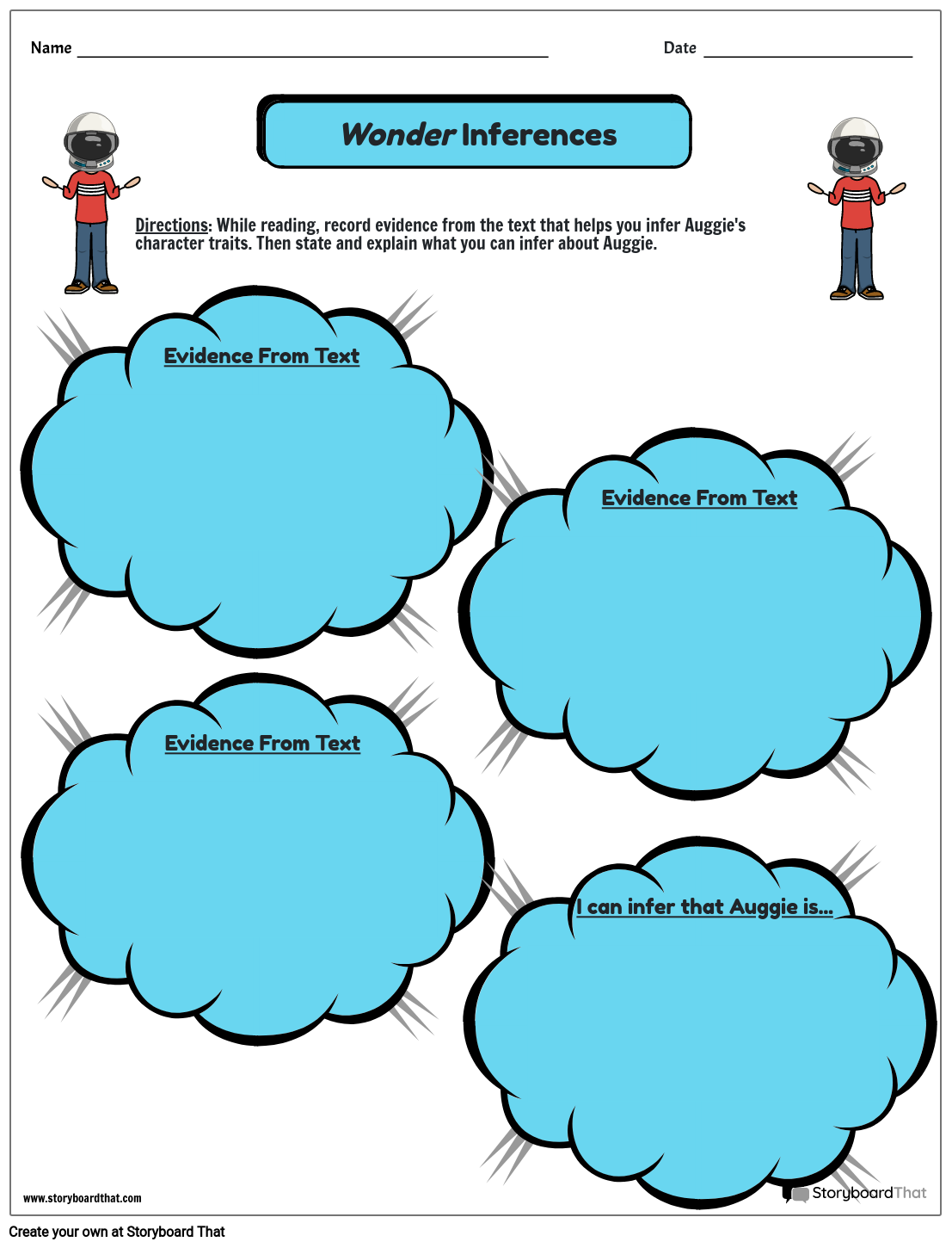 Inferences With Wonder Engaging Understanding Activity