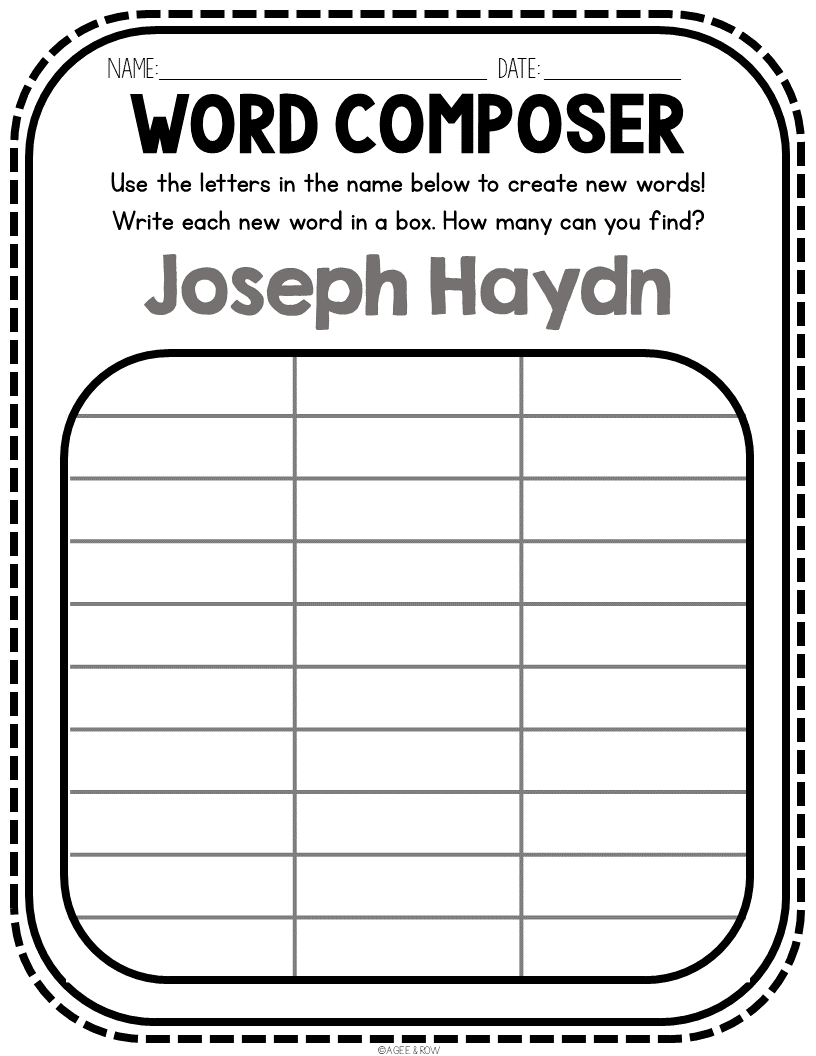 Joseph Haydn Classical Music SEL Listening Activities Packet For 