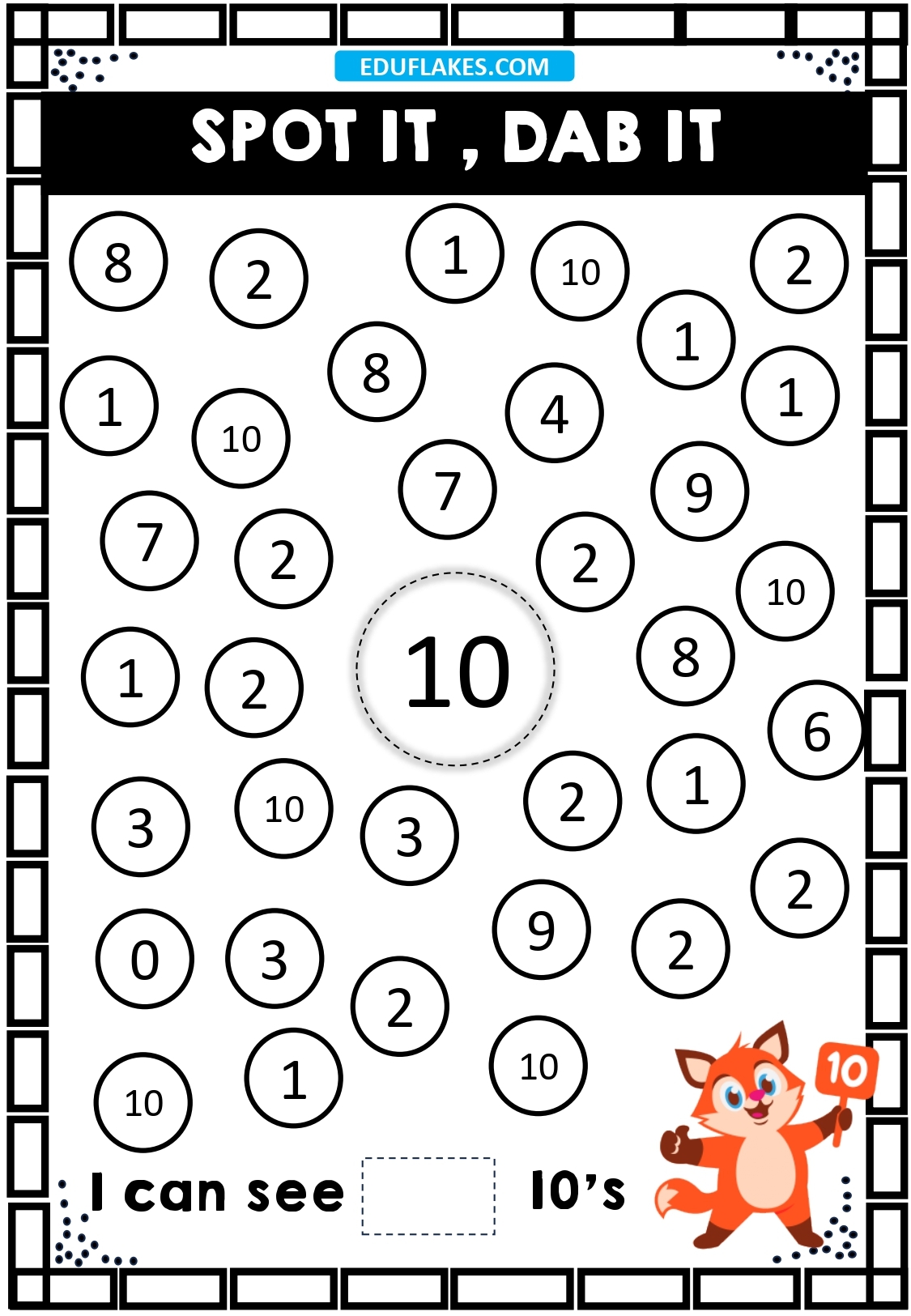 Kindergarten Number Recognition Worksheets 1 To 10 Free PDF 