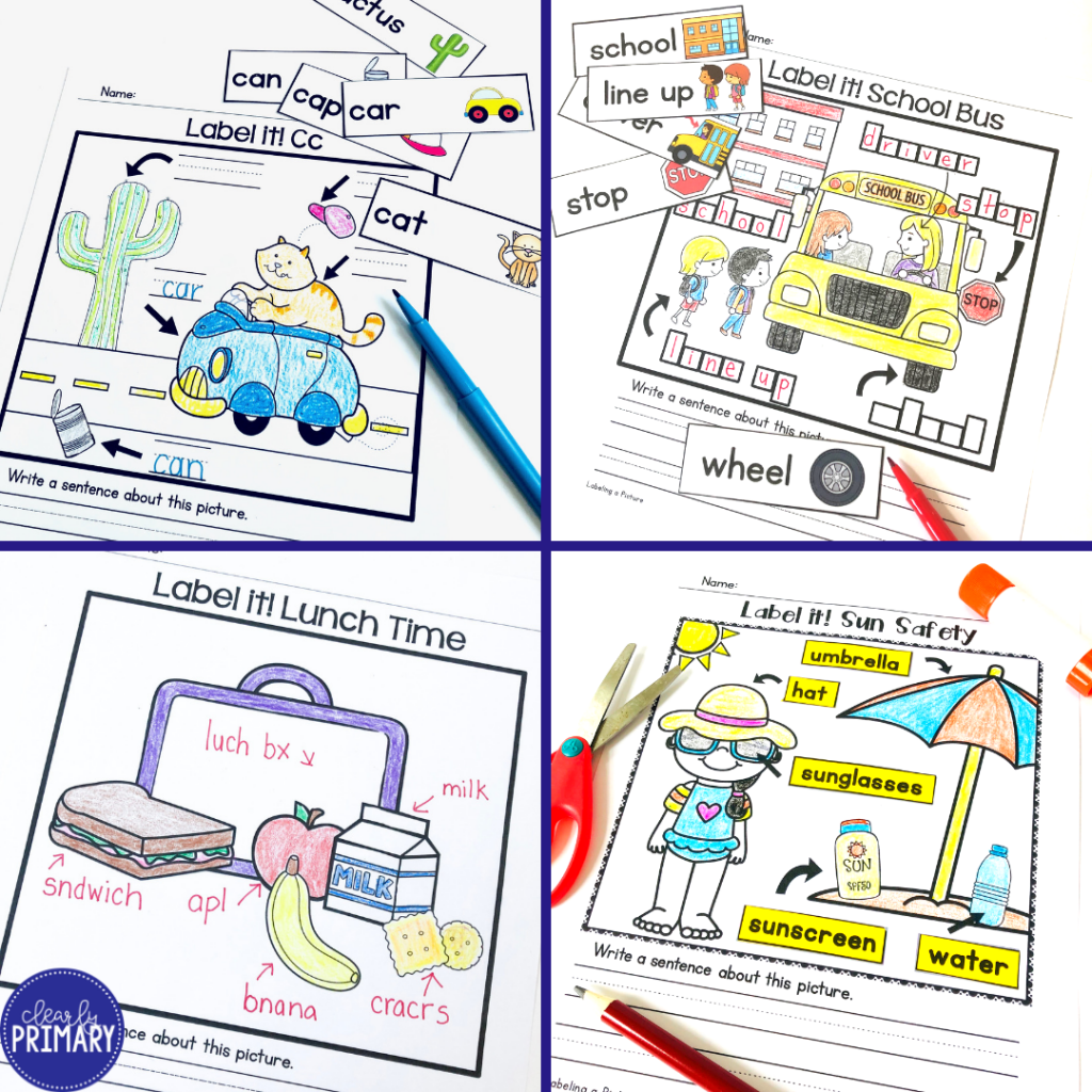 Labeling Pictures In Kindergarten U0026 Beyond Clearly Primary