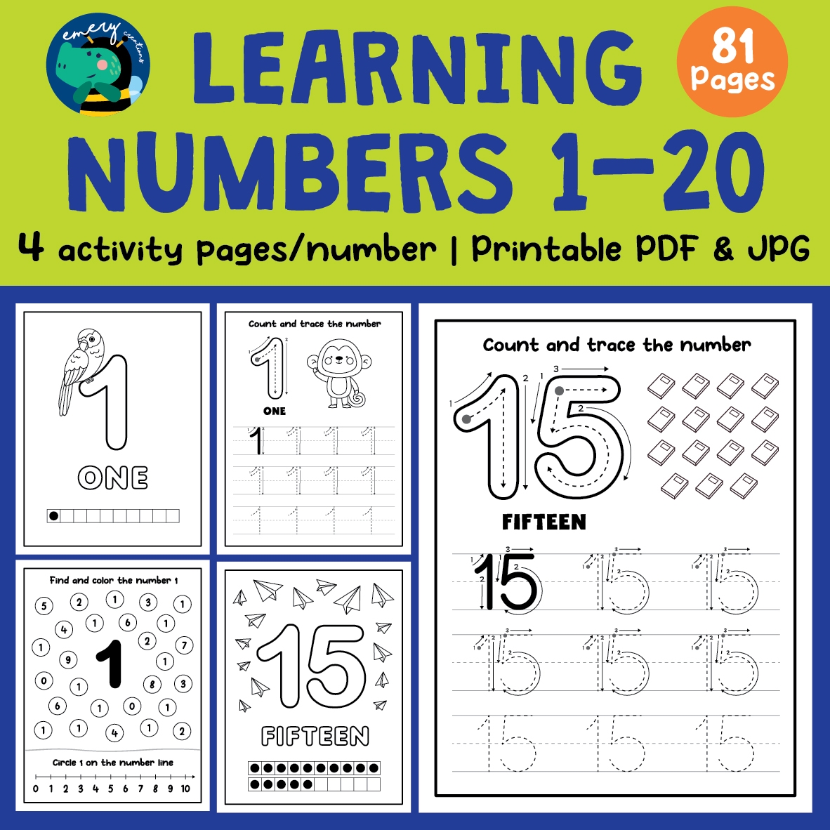 Learning Numbers From 1 20 Trace Write Find Color Printable Learning Numbers From 1 20 Trace Write Find Color Printable