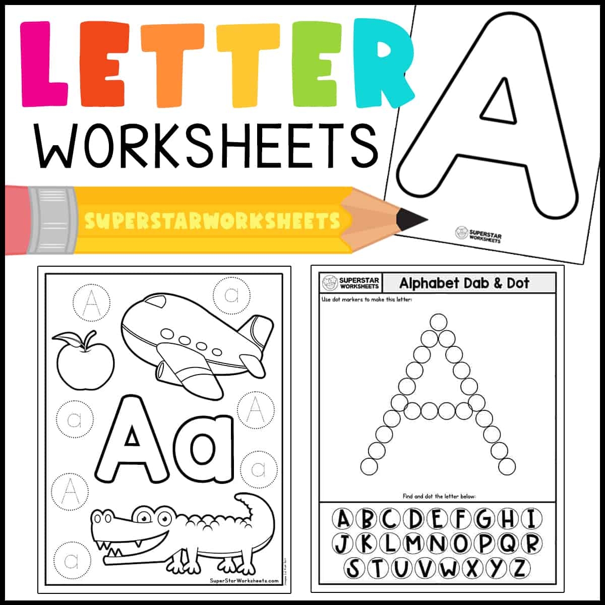 Free Printable Tracing Letter A Worksheets