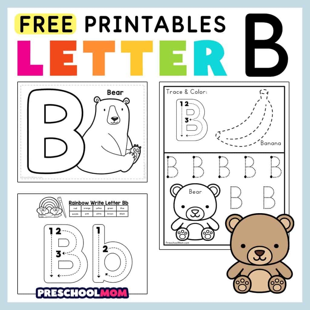 Free Printable Letter B Tracing Worksheets