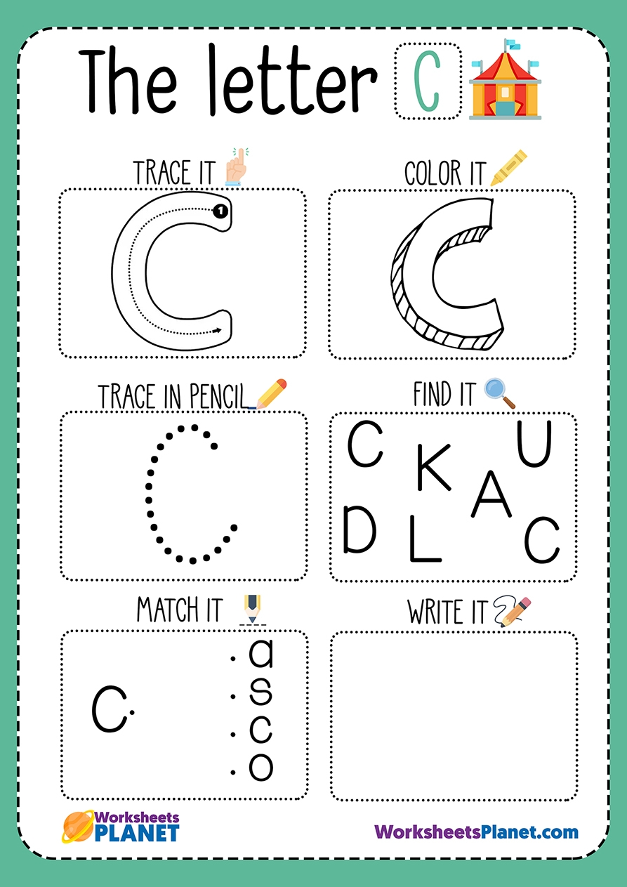 Letter C Worksheet Letter C Worksheet