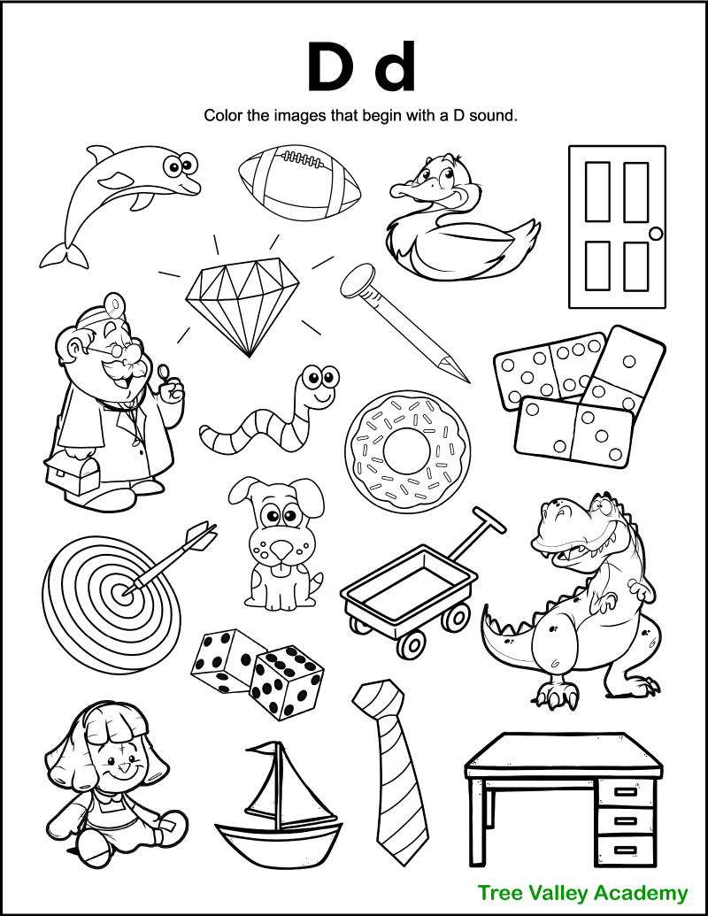 Free Printable Letter D Worksheets Free Printable Letter D Worksheets