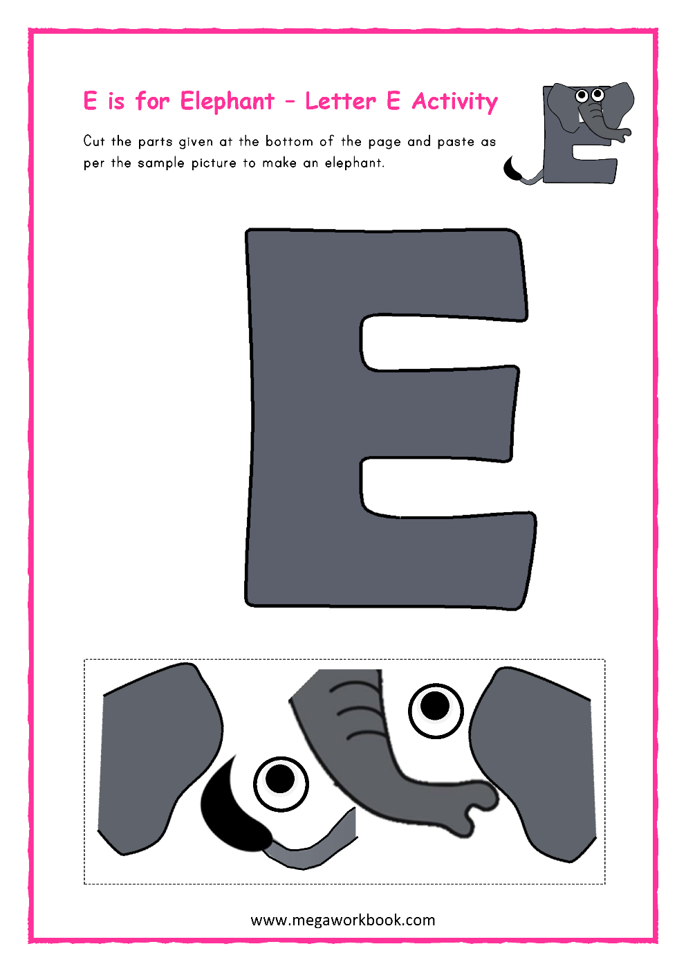 Free Printable Preschool Letter E Worksheets