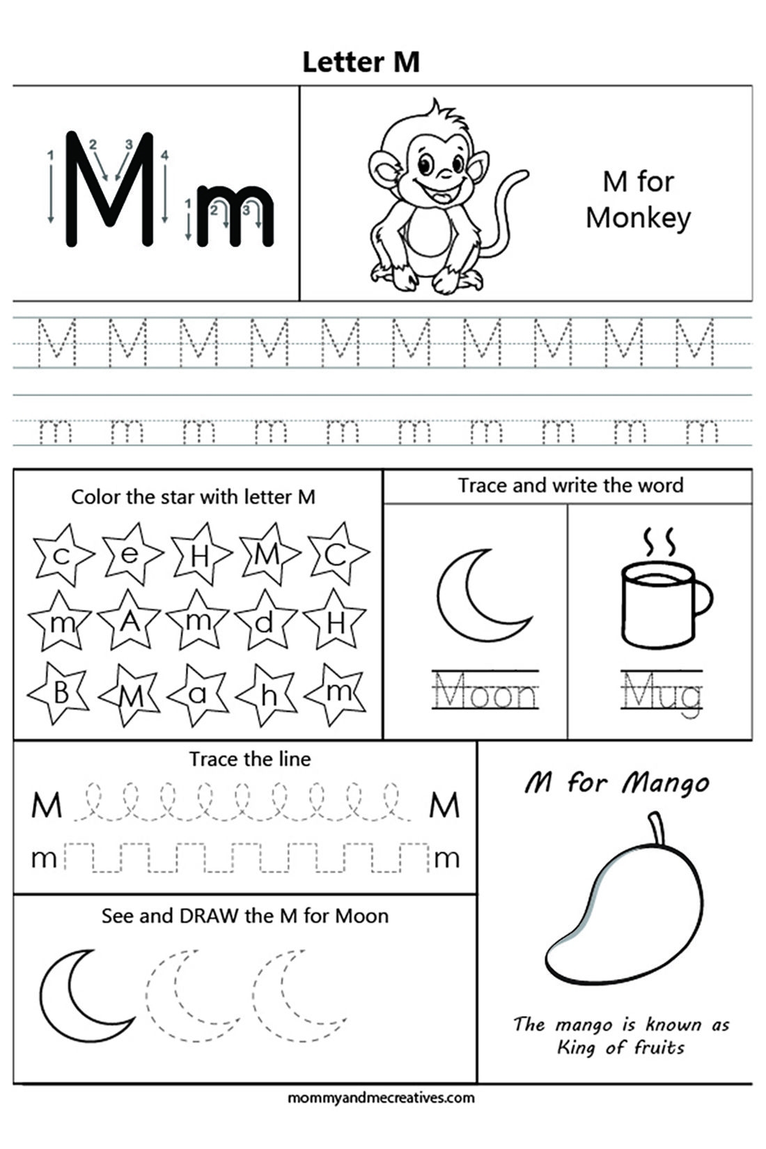 Letter M Worksheets Free Printables