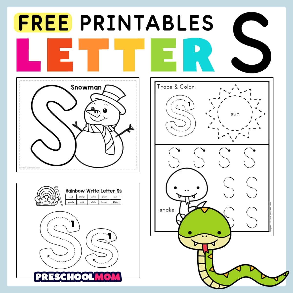 Free Printable Worksheets Preschool