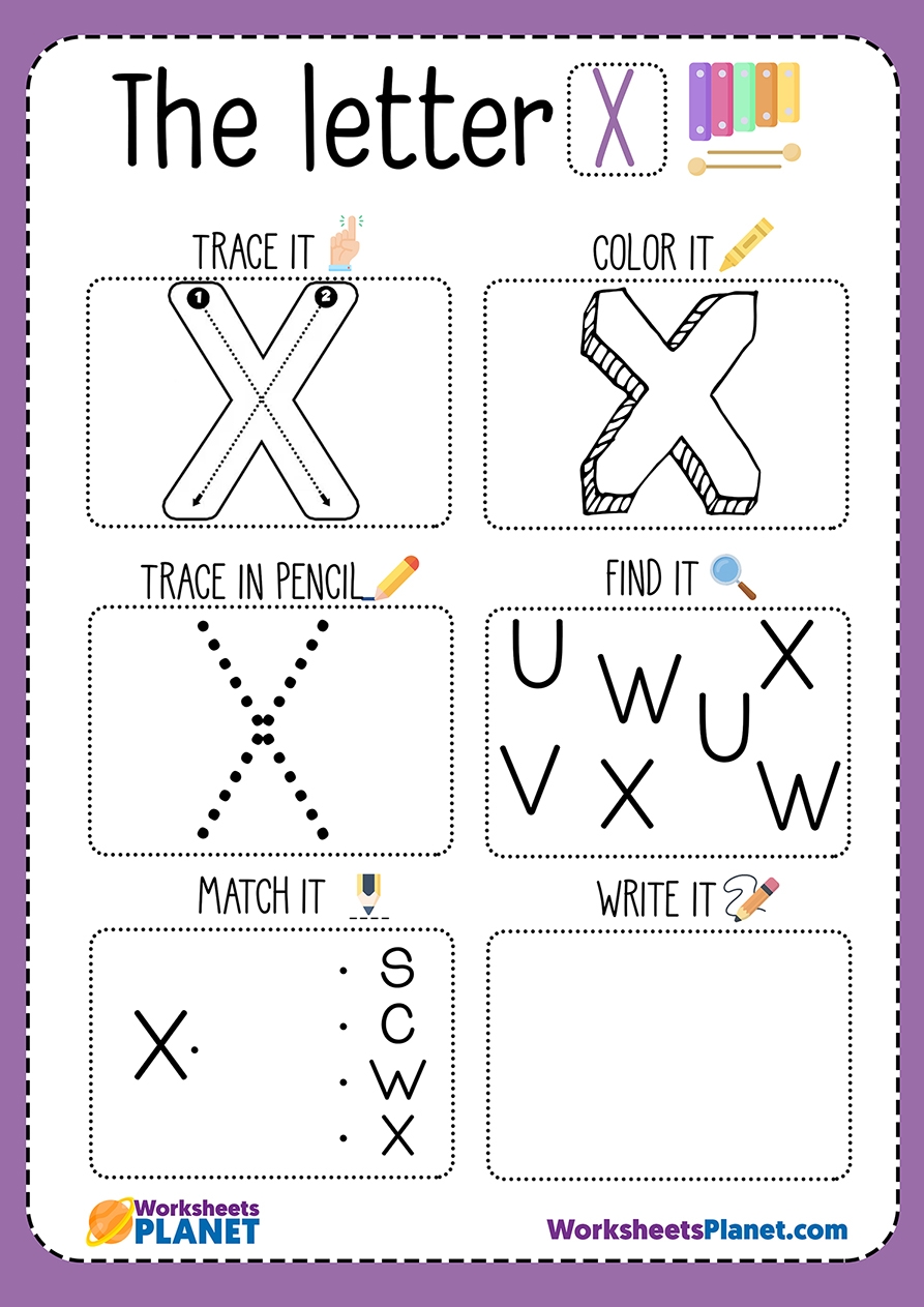 Letter X Worksheet Letter X Worksheet