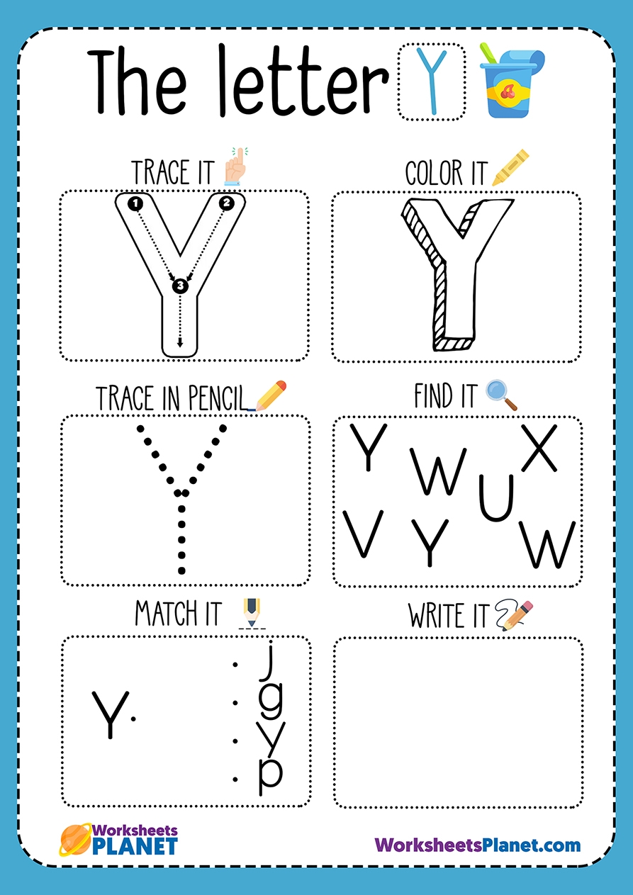 Letter Y Worksheet Letter Y Worksheet