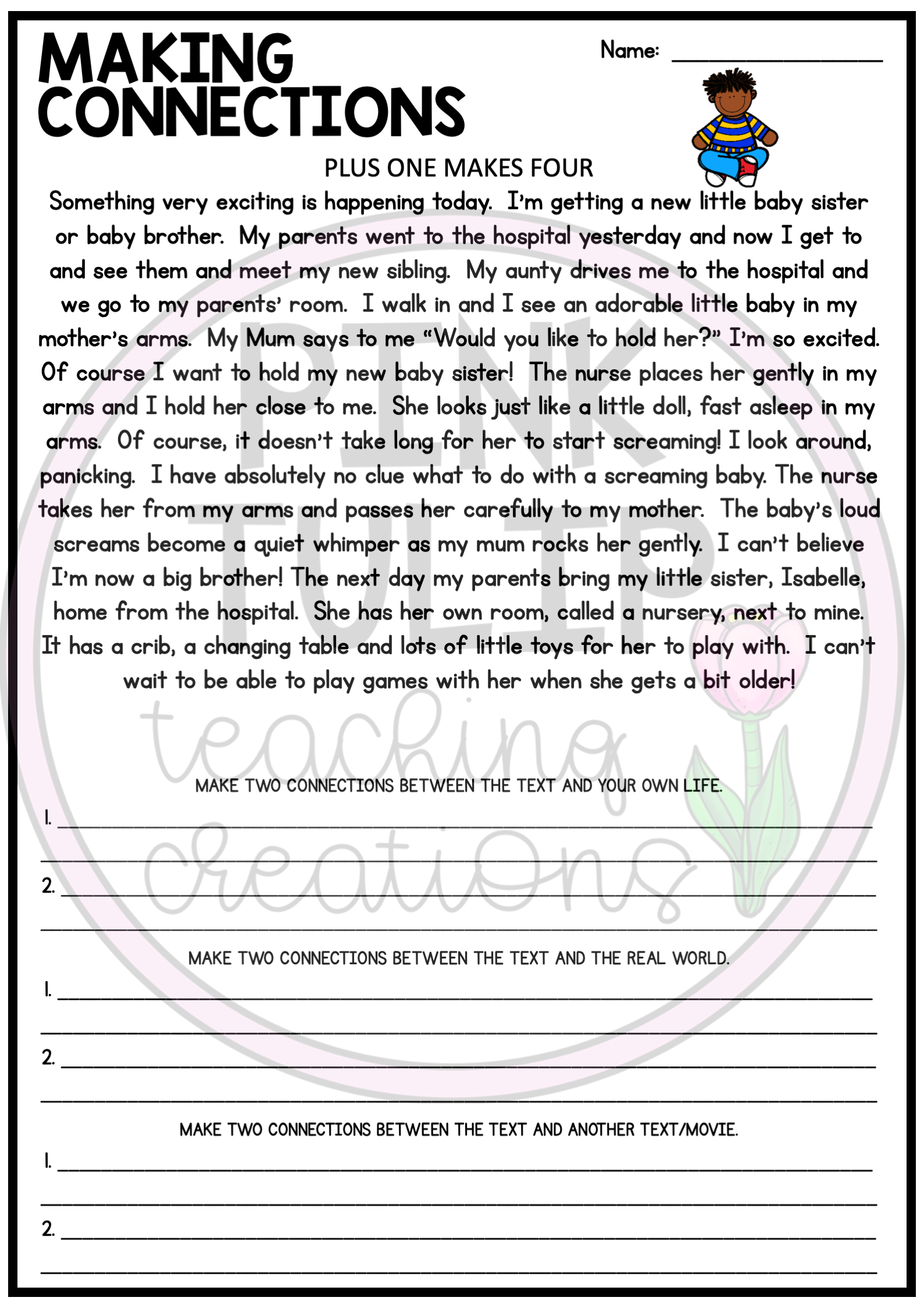 Making Connections Connecting Reading Worksheet Pack Text To Worksheets Library Making Connections Connecting Reading Worksheet Pack Text To Worksheets Library