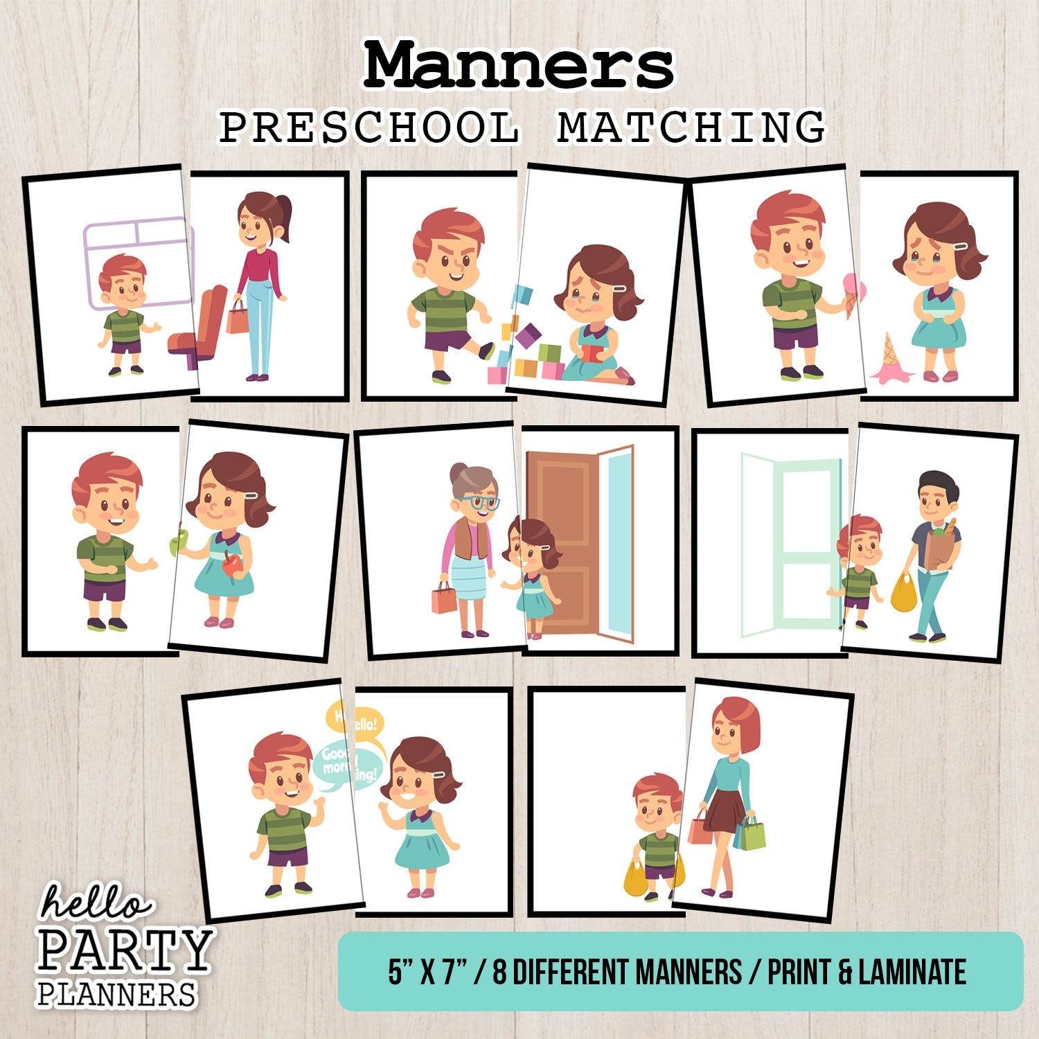Free Printable Manners Worksheets For Prek
