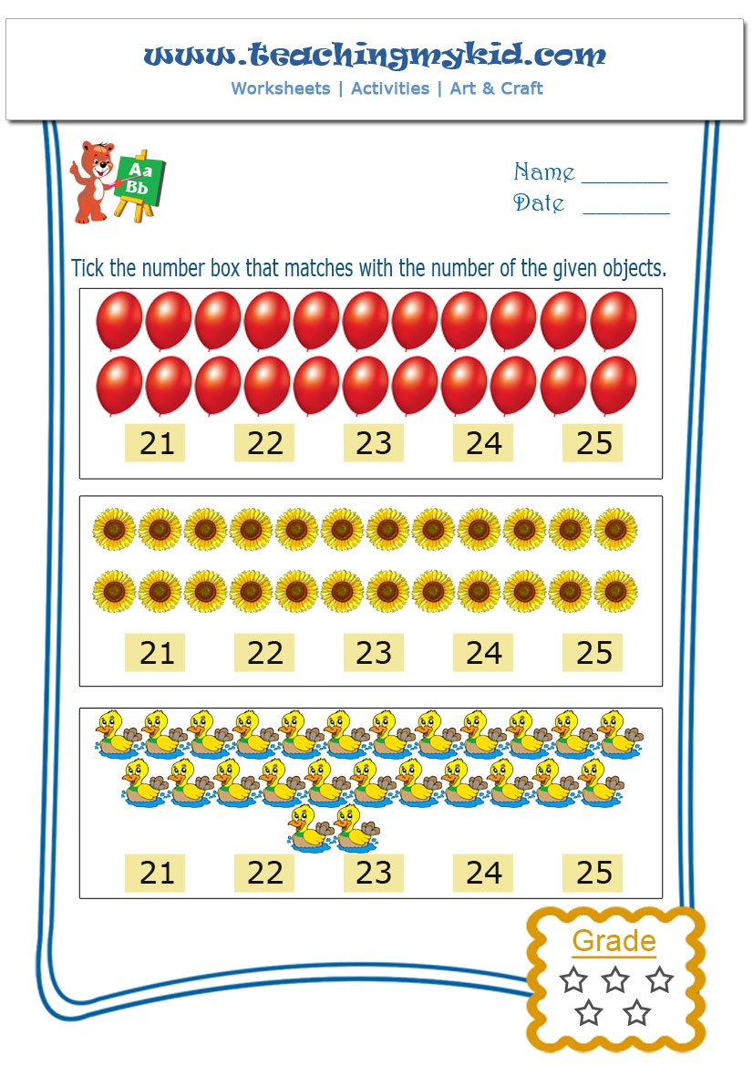 Match With Numbers Match With Numbers
