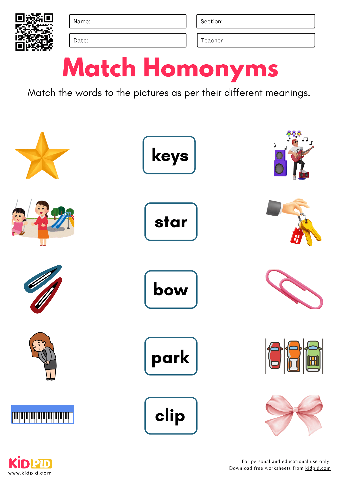 Free Printable Homonyms Worksheets Free Printable Homonyms Worksheets