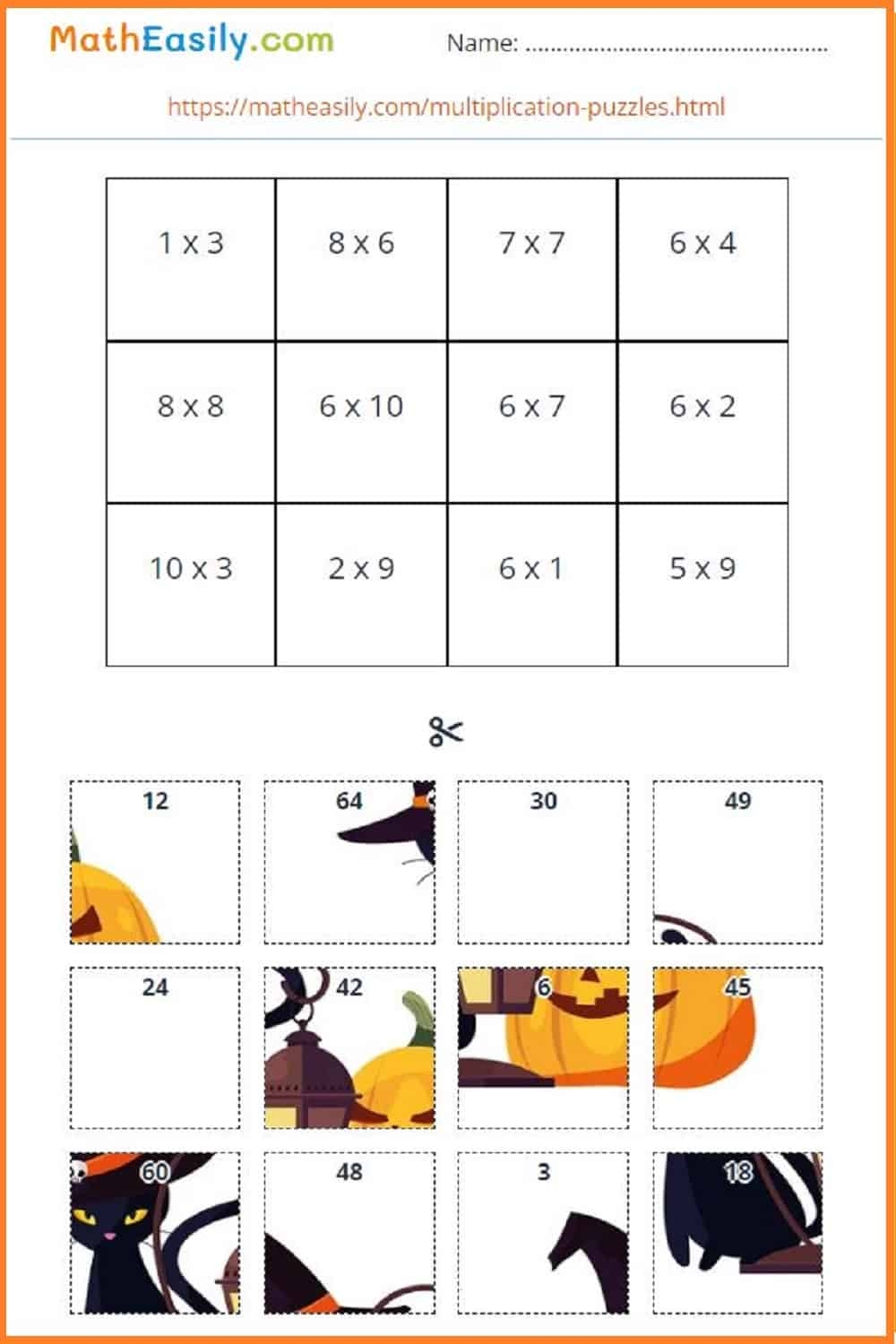 Math Halloween Worksheets PDF Free Download Math Halloween Worksheets PDF Free Download