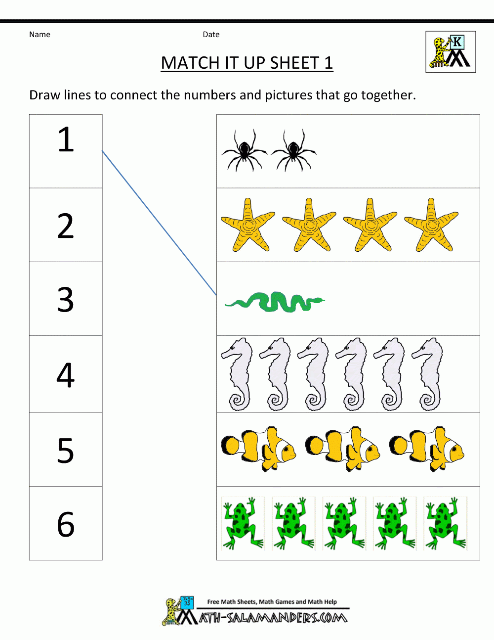 Kindergarten Number Worksheets Free Printables