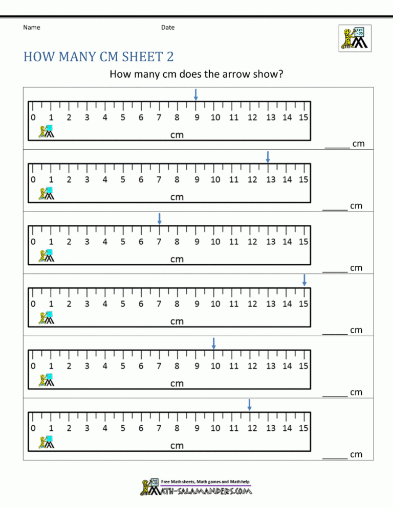Measuring Length Worksheets