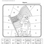 Memorial Day Color By Number Worksheet Free Printable Digital 