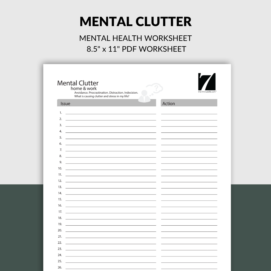 Free Printable Mental Health Worksheets Pdf