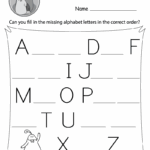 Missing Uppercase Letters Worksheet Free Printable Doozy Moo