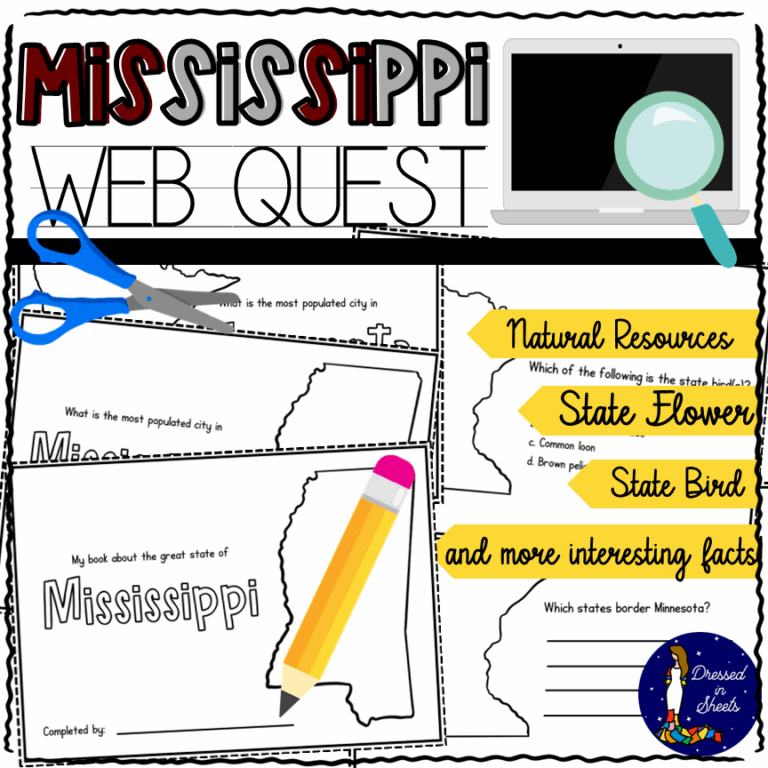Mississippi WebQuest Printable Book Made By Teachers