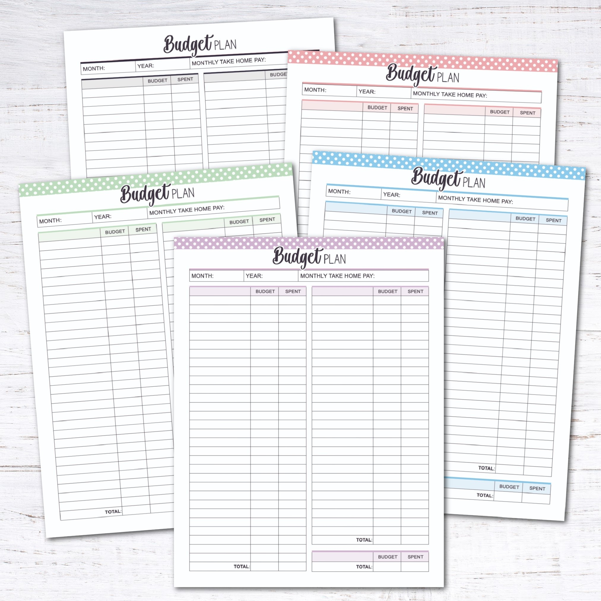 Monthly Budget Planning Worksheet Free Printable Day 9 