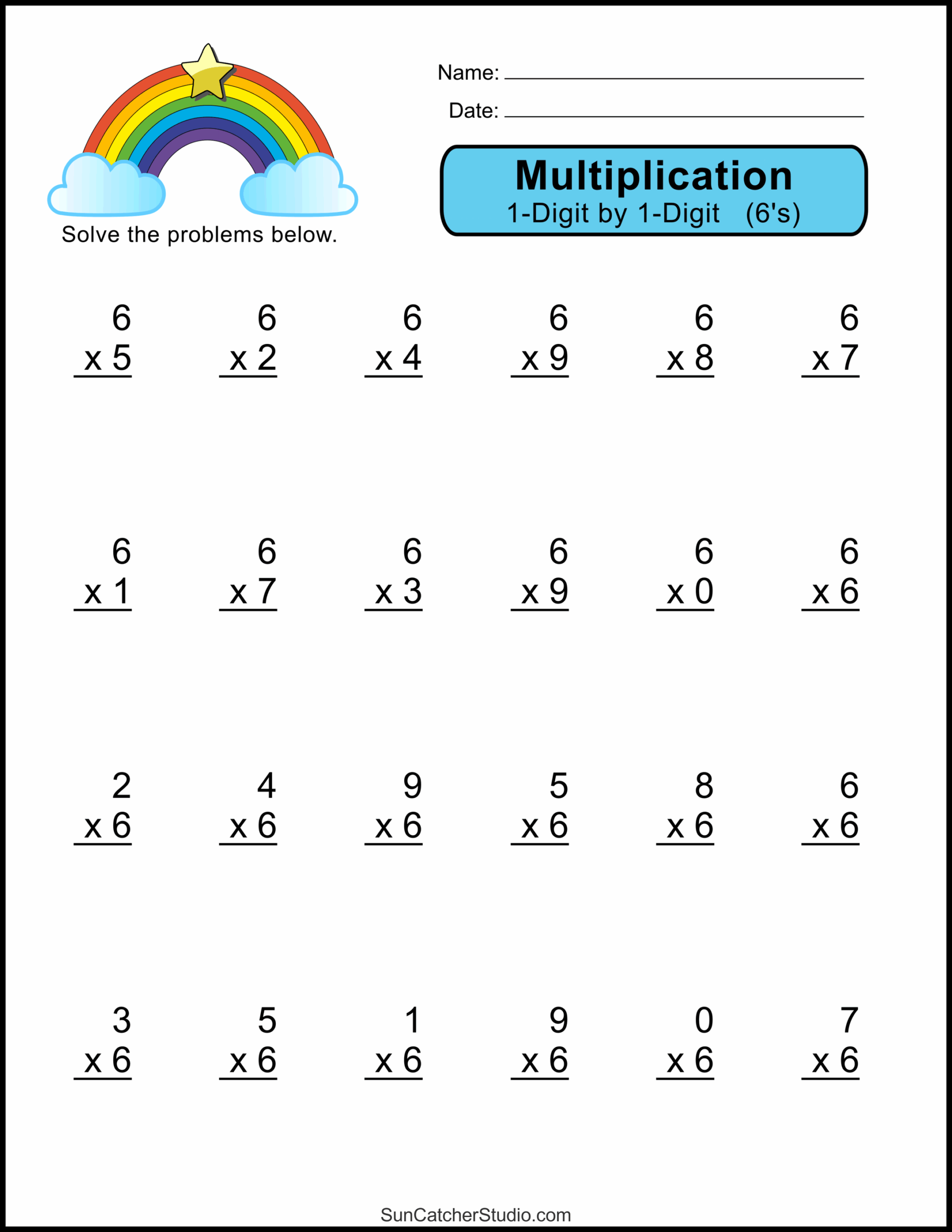 Multiplication Worksheets One Digit Math Drills DIY Projects Worksheets Library Multiplication Worksheets One Digit Math Drills DIY Projects Worksheets Library