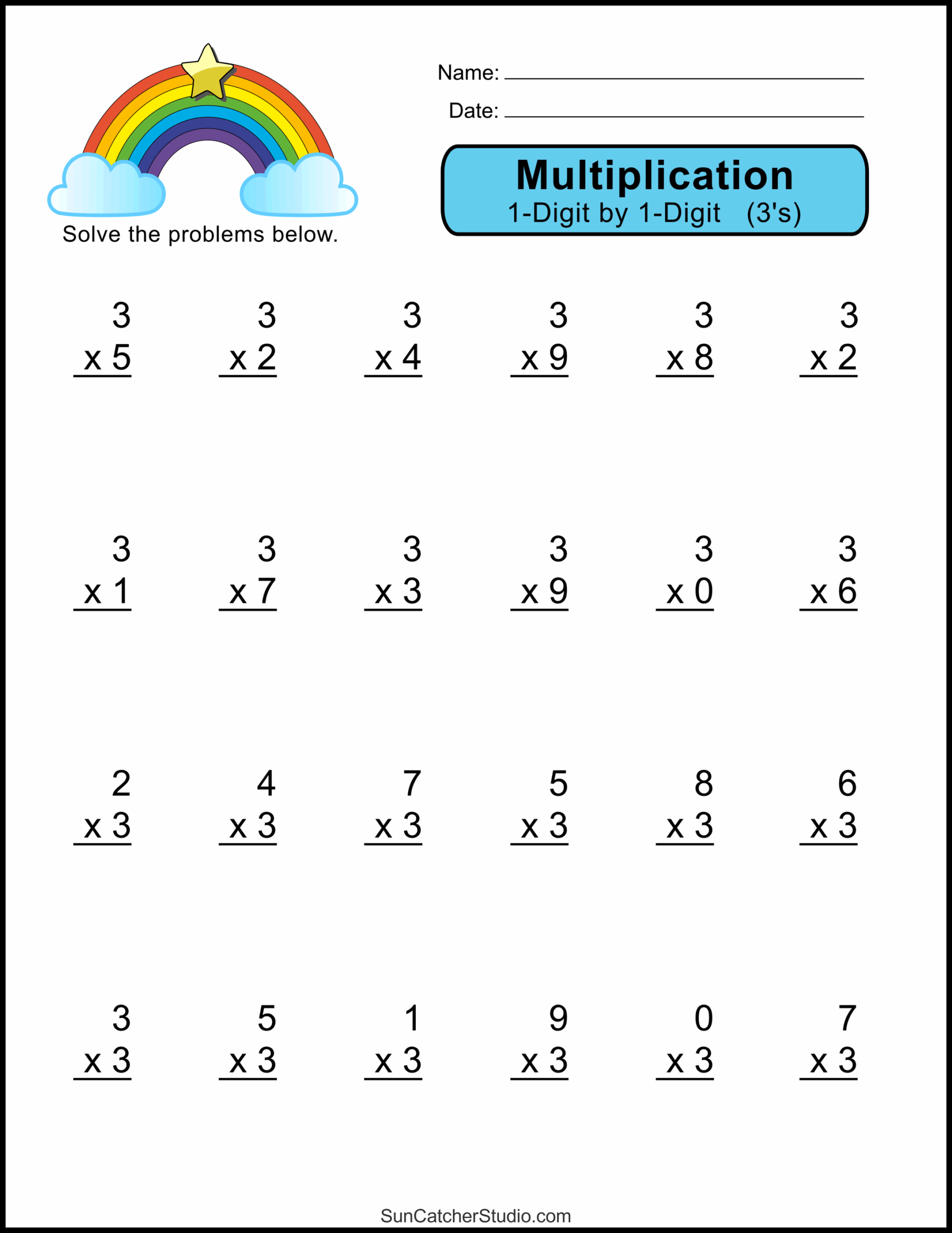 Free Printable Multiplication Worksheets 4'S Free Printable Multiplication Worksheets 4'S