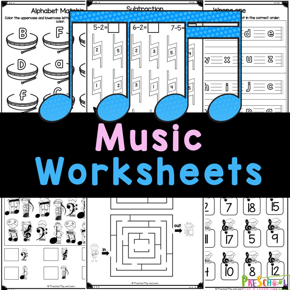  Music Activity Sheets Free Music Themed Worksheets