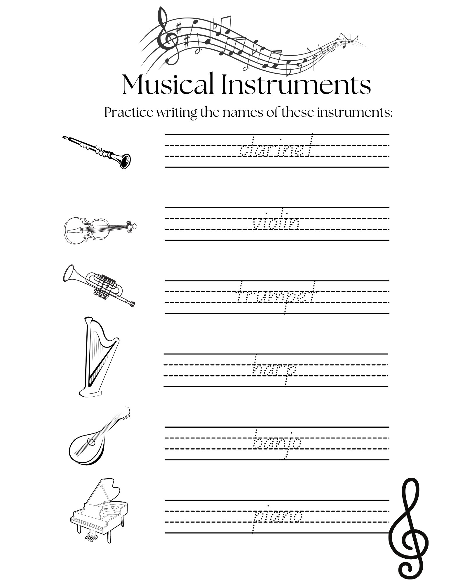 Music Worksheets Kindergarten Music Music Activity Piano Activity 