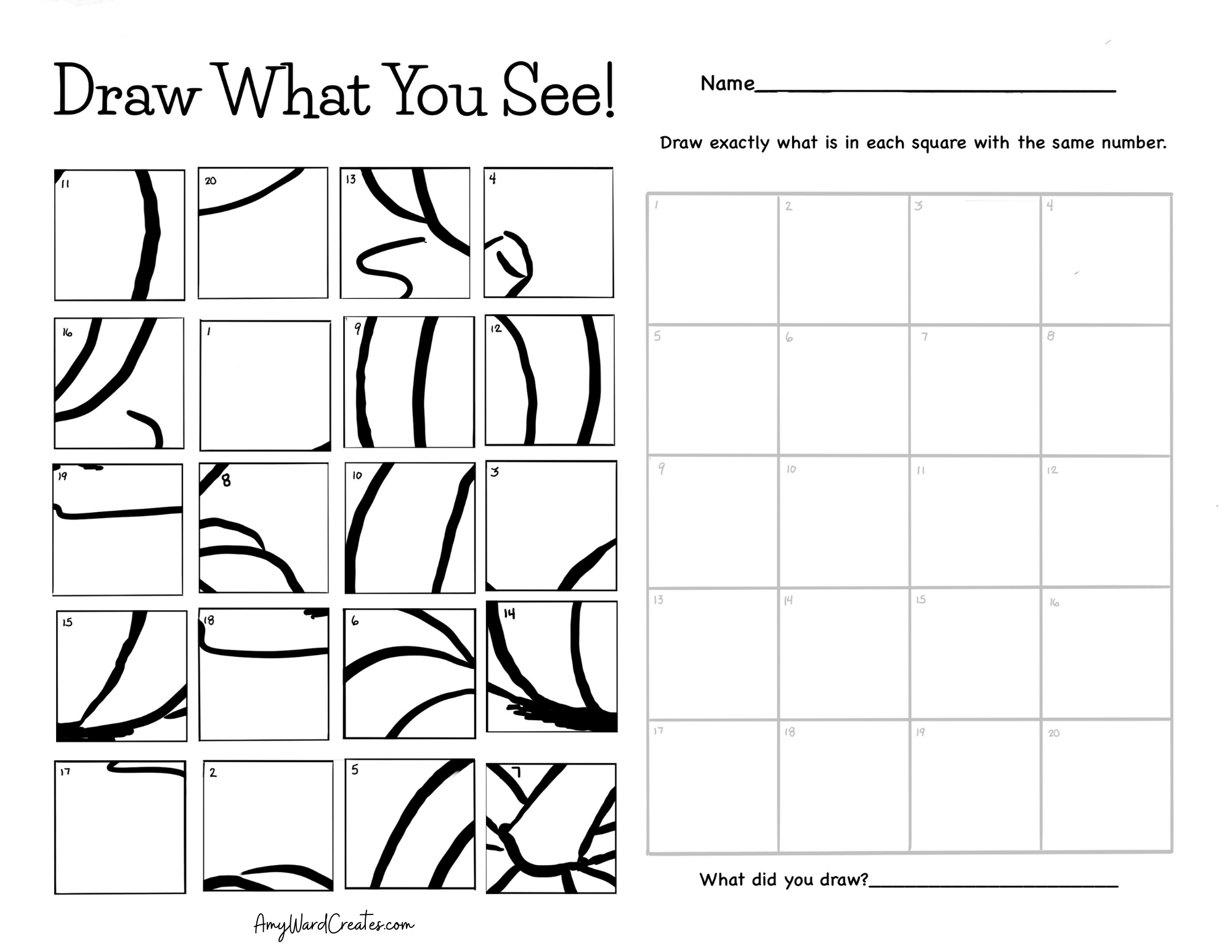 Mystery Drawing Puzzles With Free Download Amy Ward Creates