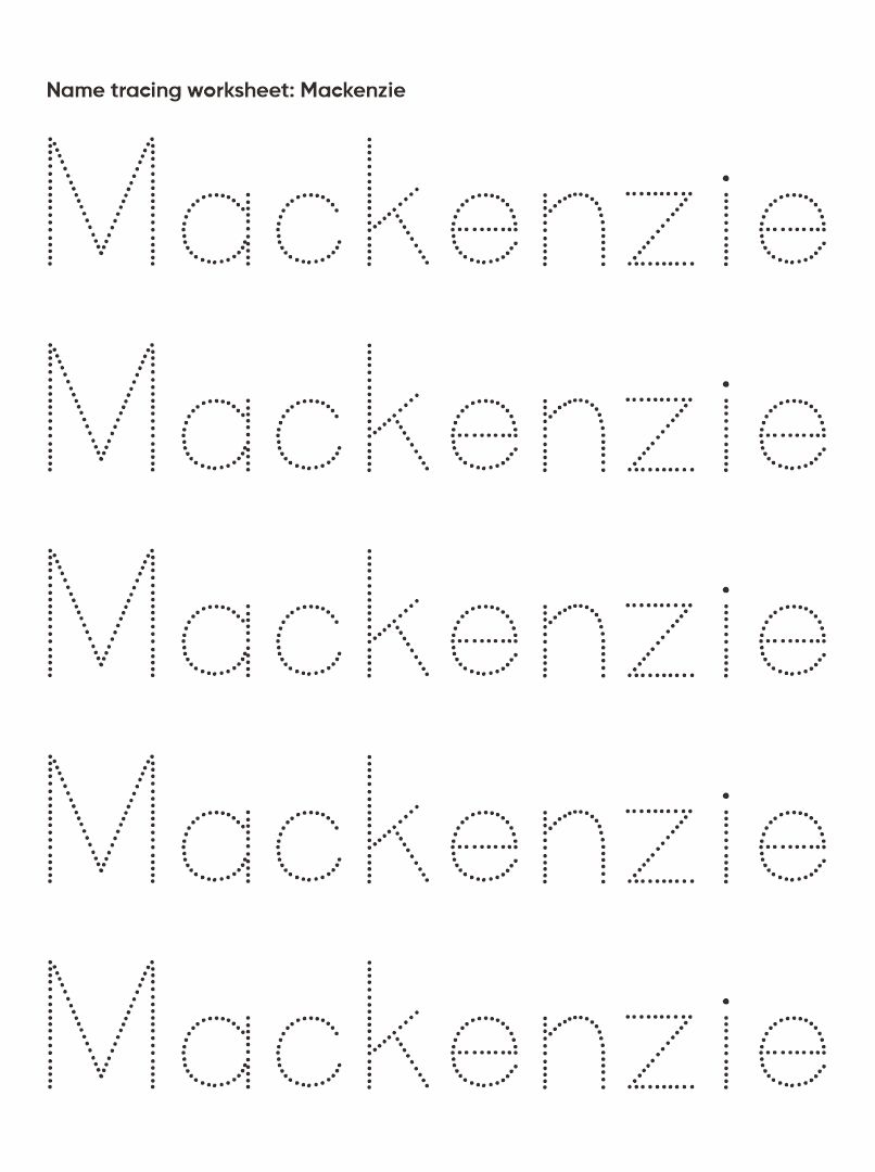 Free Printable Name Tracing Worksheets Pdf